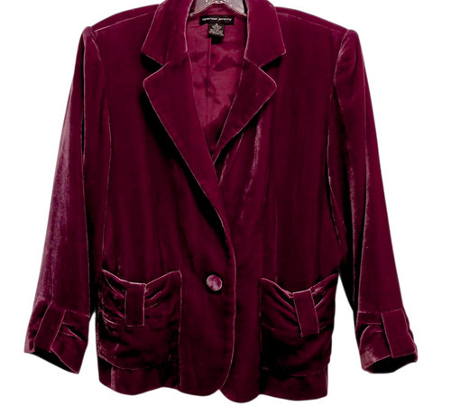 Blazer vintage velluto seta - velluto,