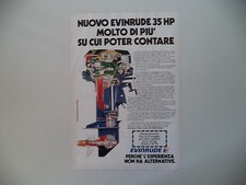 advertising Pubblicità 1976 MOTORE FUORIBORDO EVINRUDE 35 HP OUTBOARD