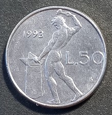 50 Lire 1993  Vulcano piccole, con rombo  -  5585