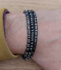 3 braccialetti uomo Ematite e