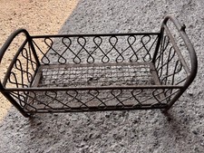 FIORIERA DA PAVIMENTO VINTAGE PRIMA META' DEL SECOLO SCORSO IN FERRO BATTUTO