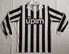 MAGLIA CALCIO KAPPA VINTAGE FOOTBALL SHIRT JUVENTUS 1989/90 UPIM HOME