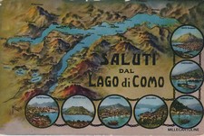 COMO - SALUTI DA - dis. PETROPOLI 7 PICCOLI PANORAMI NEI CERCHI