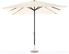 Ombrellone rettangolare garden 3x2 ecru giardino terrazzo telo con manovella