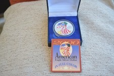 Vendo  Lady US Silver Eagle Dollaro dipinto 1 oncia .999 moneta d'argento fine c