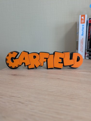 Logo garfield enseigne - 3d,