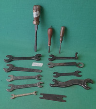 LOTTO 13 UTENSILI VARI CHIAVI FIAT FERRAMENTA D'EPOCA PER MECCANICA. BT41