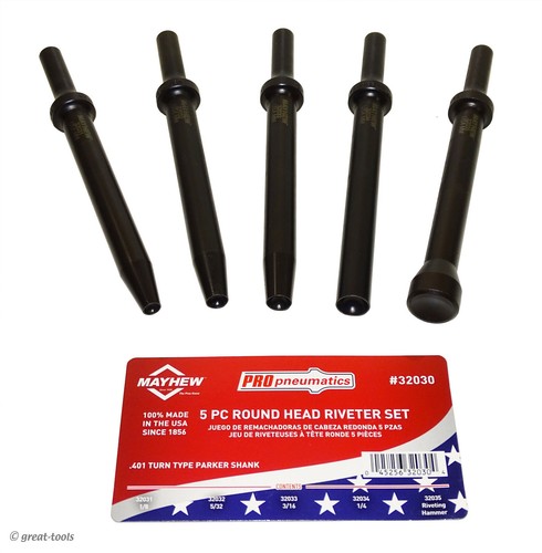 Round head riveter set - –, air