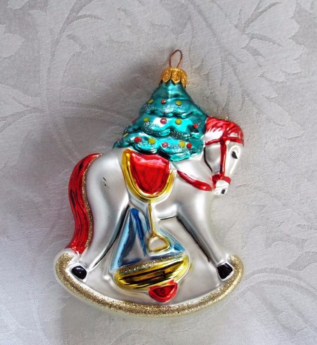 Ornamento cavallo dondolo - ornamento, a