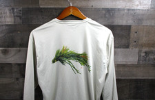 Camicia Simms uomo media grigio chiaro manica lunga pesca performance poliestere