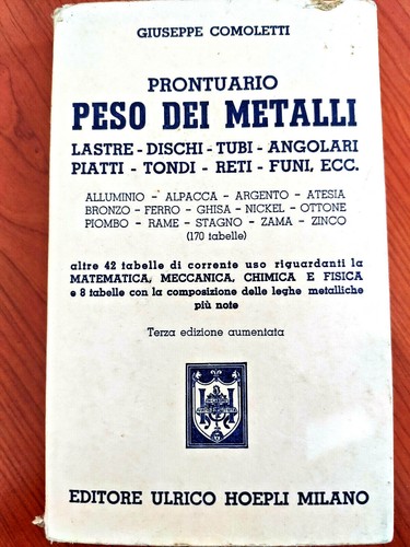 Peso dei metalli giuseppe - dei, metalli-