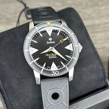 NUOVO✅SWISS AUTOMATIC✅ Zodiac Super Sea Wolf Skin Diver Orologio Uomo Nero ZO9214
