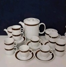 Richard Ginori Set Porcellana Con Tazzine Da Caffè Vintage Raro