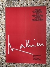 Mathieu George Manifesto / Poster 59 x 43 cm. Munchen Galerie Im 1962