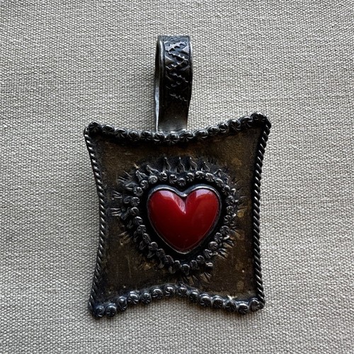 Ciondolo sacro cuore vintage - ciondolo,