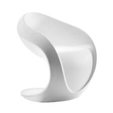 MYYOUR MISS PETRA poltroncina in polietilene goffrato BIANCO