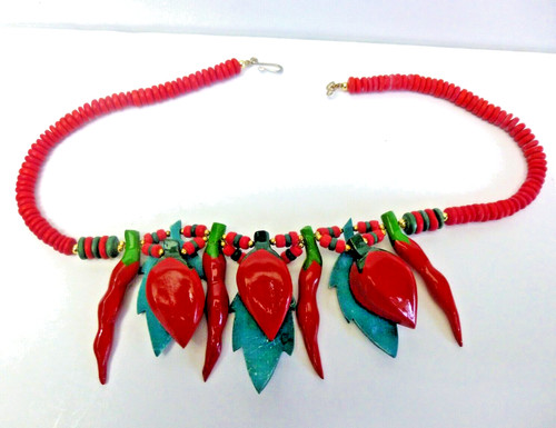 Collana peperoncino rosso - collana,