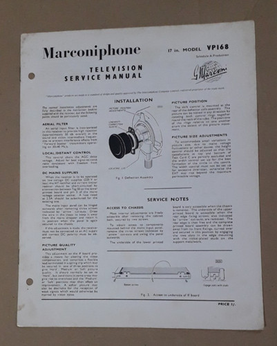 Marconiphone vp168 televisore - marconiphone,