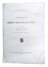 CHIOVENDA " Istituzioni di