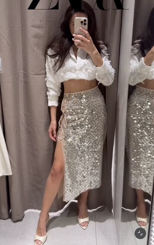Zara gonna midi asimmetrica - zara,
