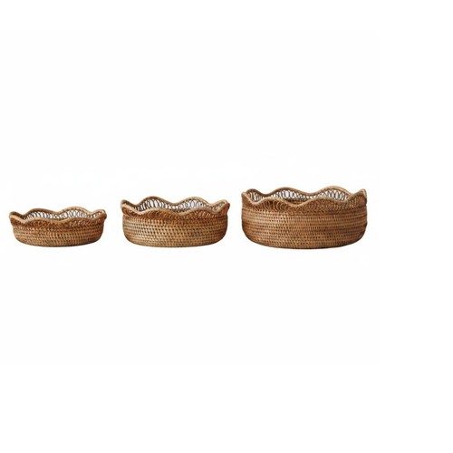 Cesto rattan intrecciato - cesto,