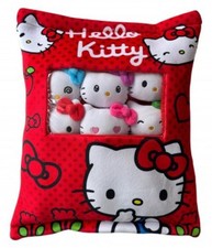 Cuscino + 6 Mini Peluche Hello