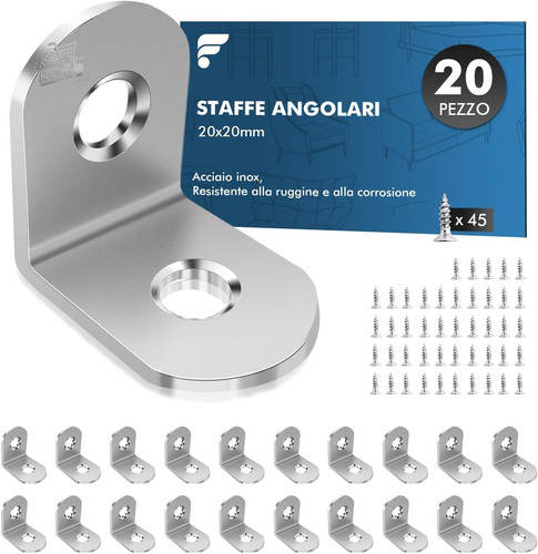 Staffe angolari 20x20mm - 20,