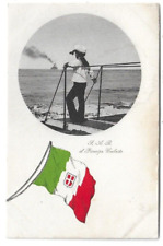 CARTOLINA MARINA MILITARE ,S.A.R. IL PRINCIPE UMBERTO DI SAVOIA - 1915 - WW1