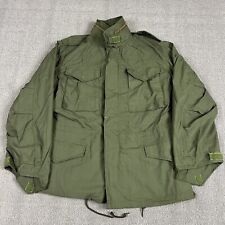 Giacca da campo militare vintage M-65 OG-107 cappotto clima freddo uomo piccolo made in USA
