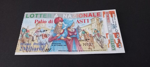 Biglietto lotteria nazionale - biglietto,