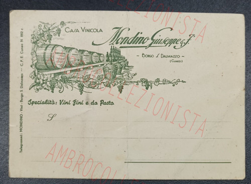 Cartolina casa vinicola - cartolina,