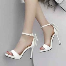 sandali stiletto 11 cm bianco