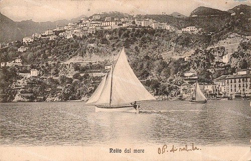 Bt784 cartolina raito dal mare - raito,