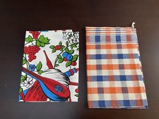 STROFINACCI ASCIUGAPIATTI DA CUCINA VINTAGE 2 PEZZI