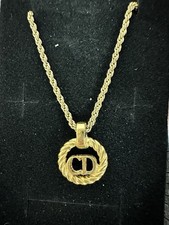 Collana Christian Dior logo CD