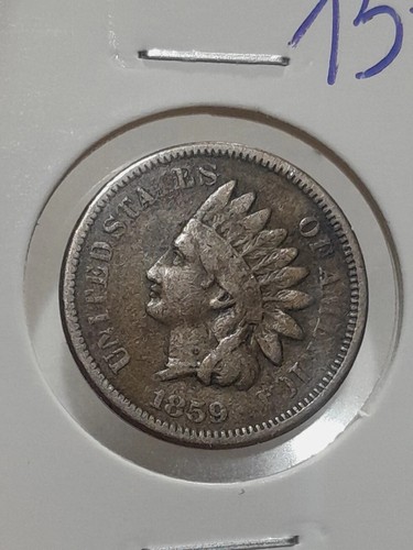 One cent 1859 indian - 1859, "indian