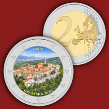Labin croazia moneta euro - da,