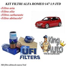 KIT TAGLIANDO FILTRI UFI ALFA