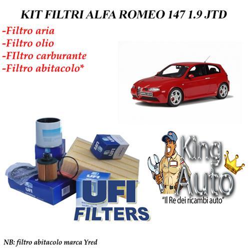 Kit tagliando filtri ufi alfa - kit,