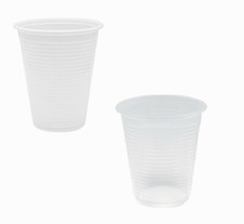 [1000 o 3000] Bicchieri di Plastica Bianchi | Trasparenti 200 cc Monouso