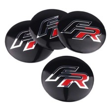 Set coprimozzo nero 4 x 56 mm