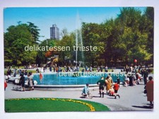 MILANO Giardini pubblici animata bambini macchinina a pedali vecchia cartolina