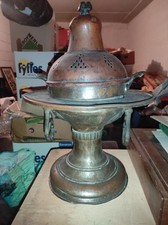 Antico braciere in rame e ottone traforato -fine '800/inizi'900-.