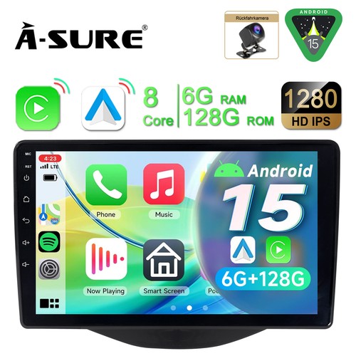 128gb android autoradio - 6+128gb, 15