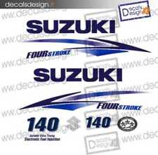 Adesivi motore marino fuoribordo Suzuki 140 cv four stroke gommone stickers