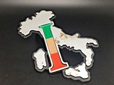 AUTO EPOCA LOGO I ITALIA PENISOLA ITALIANA BADGE SIGLA EMBLEMA FREGIO STEMMA