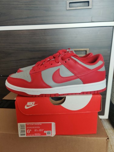 Nike dunk low - low, grigio/rosso