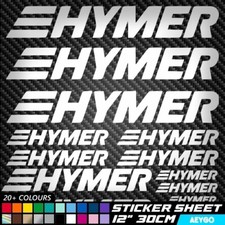 13x HYMER Vinile Decalcomania
