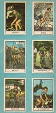 6 figurine Stella GAUL MONTI PESENTI GEMINIANI FANTINI PAMBIANCO Ciclismo 1960
