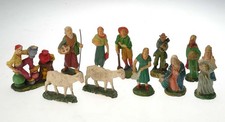 LOTTO VECCHIE STATUINE PER PRESEPE IN PASTA A.P. ROVELLO